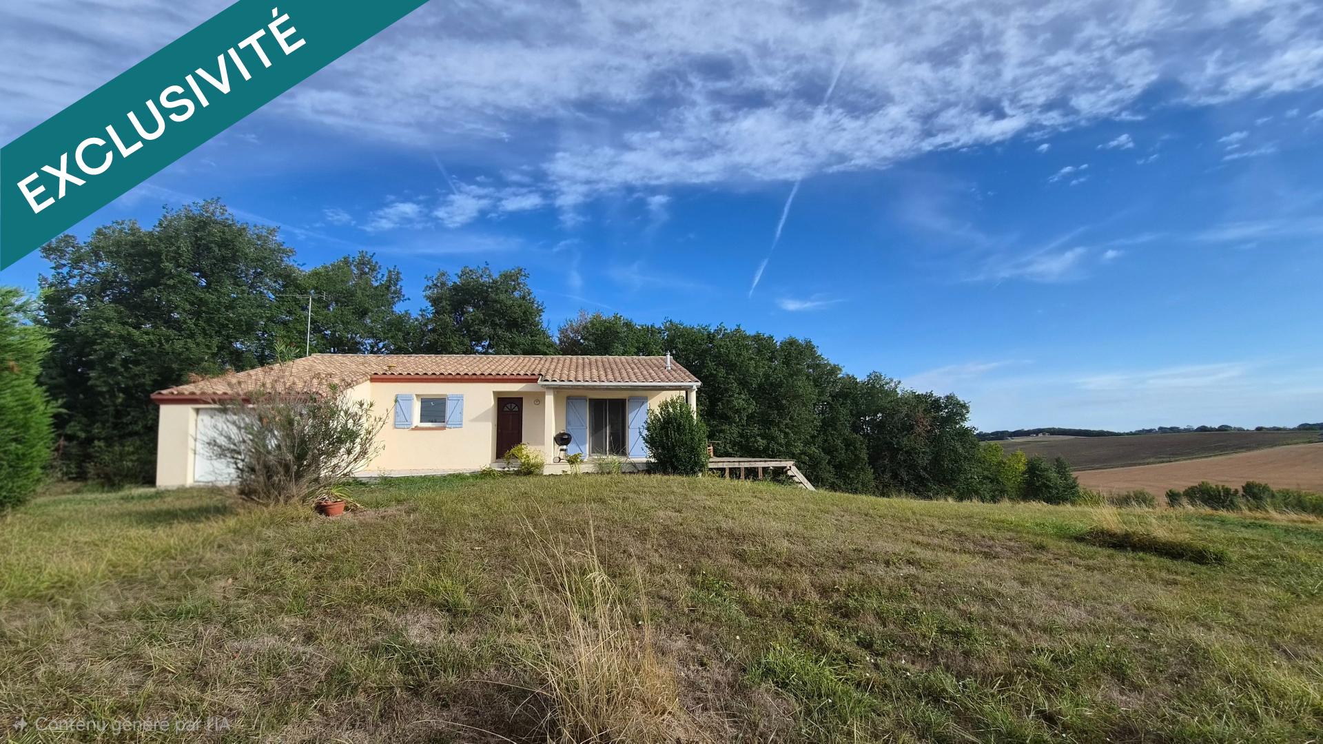 Maison 96 m2 - 3 chambres - Terrasse - garage - 1938 m2 de terrain