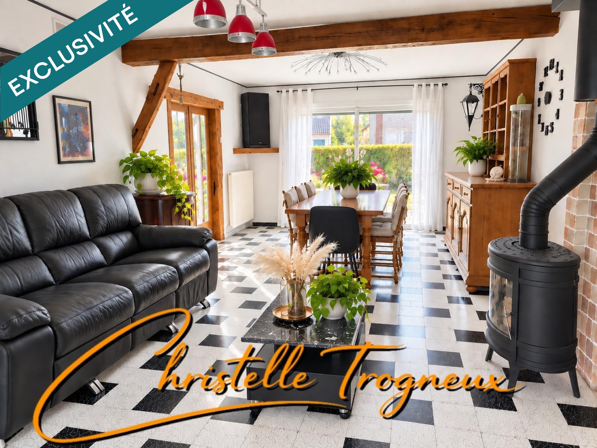 EXCLUSIVITÉ À FLESSELLES – PAVILLON DE PLAIN-PIED AVEC GARAGE, ATELIER ET JARDIN