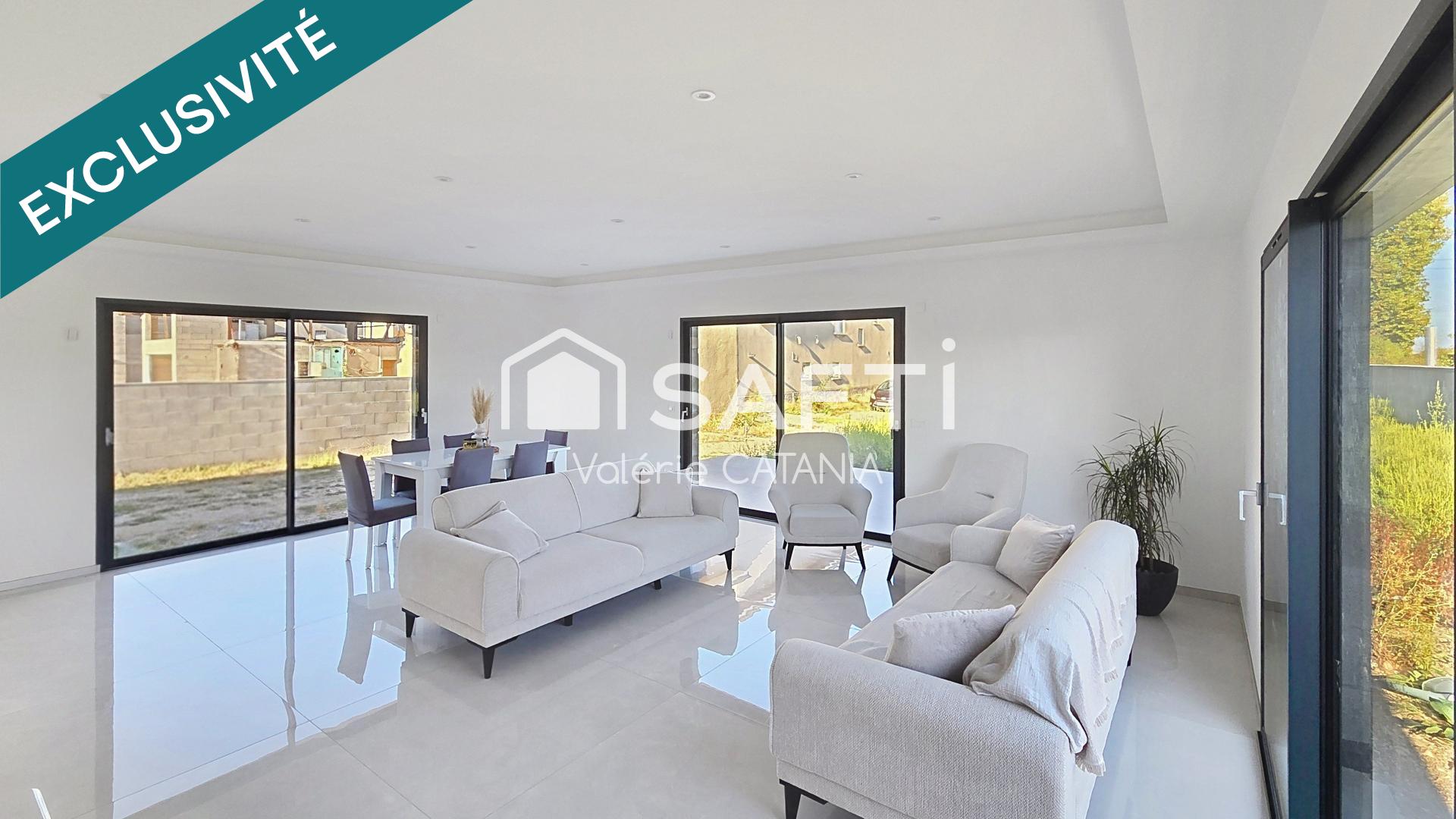 Saint-Etienne de st Geoirs, Maison contemporaine de plain-pied – 125 m² – Terrain 675 m²