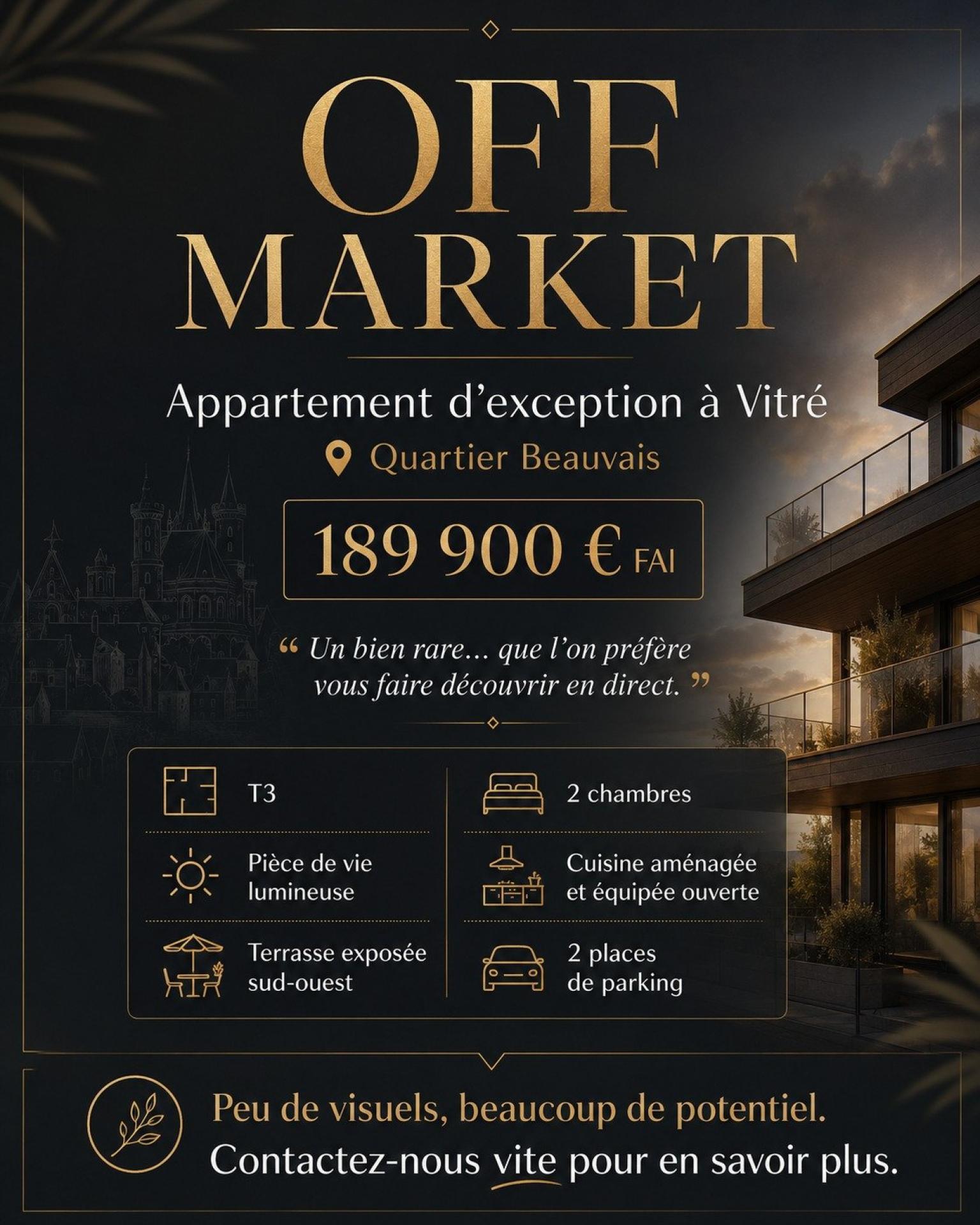 Appartement 3 pièces 65 m² · à Vitre · 65 m² · 189 900 €