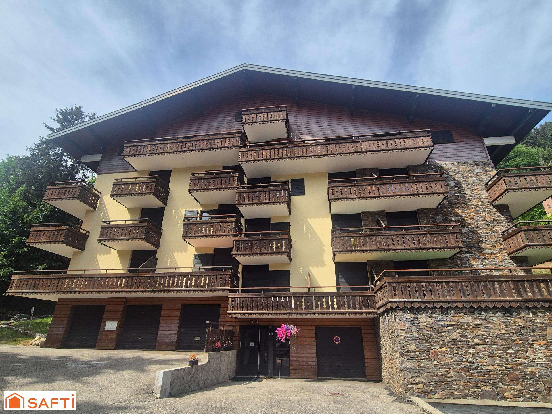 Appartement T2 de 28 M2 avec parking couvert, cave et local à Ski