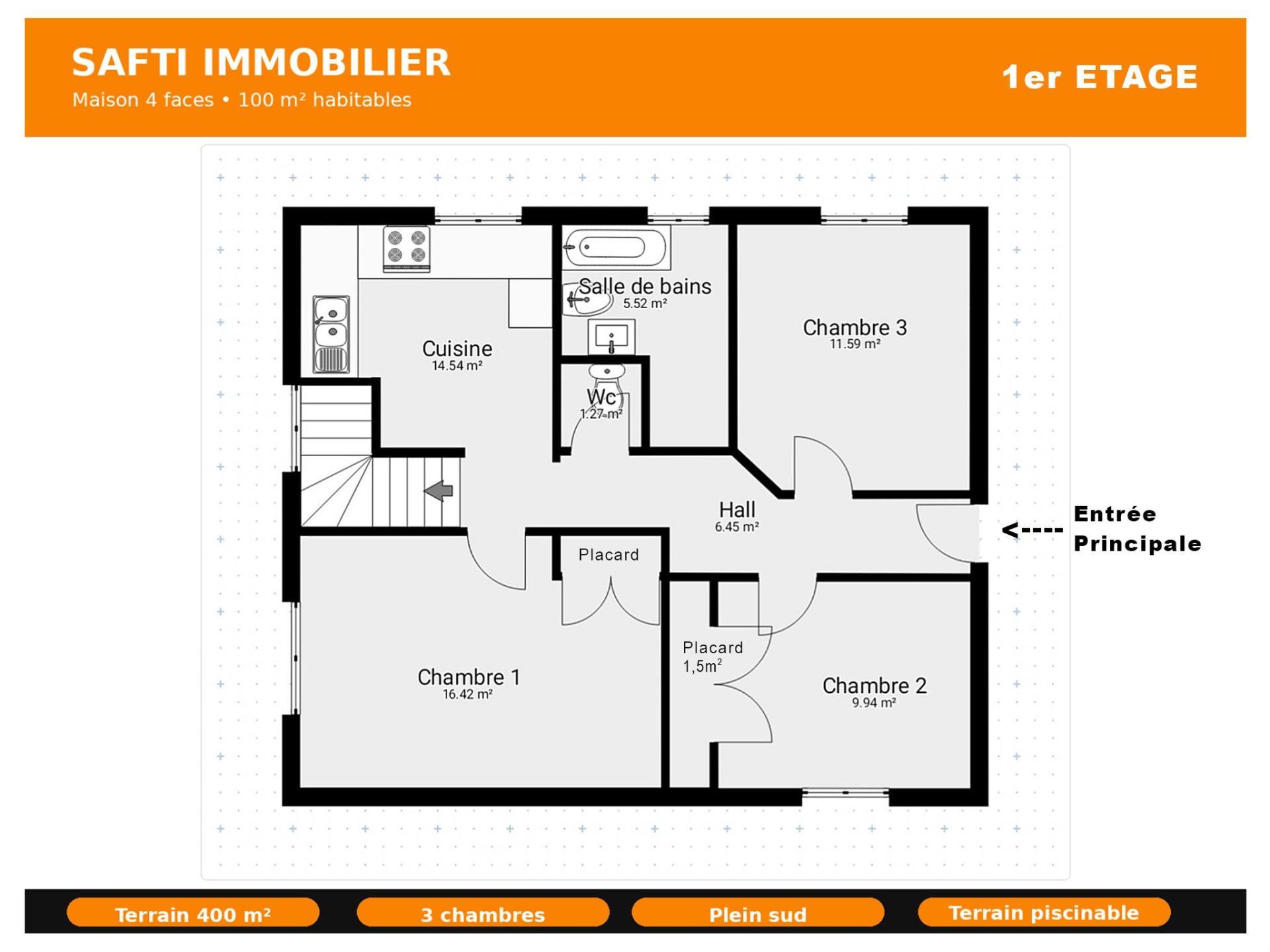 Photo SAFTI — Maison 4 pièces, 100 m² à Reynes 3