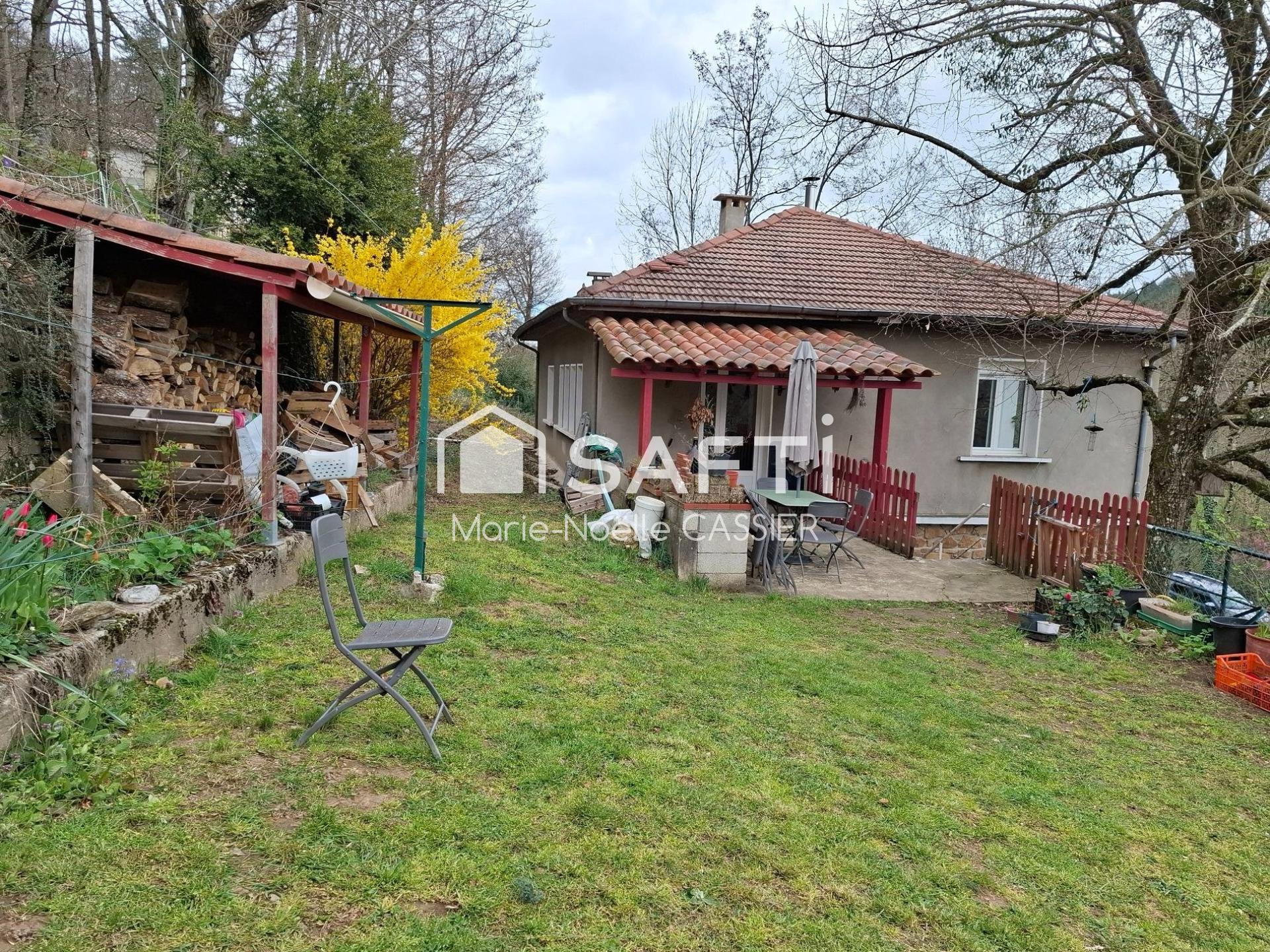 Cadre nature exceptionnel : maison + 5000 m² en bord de rivière