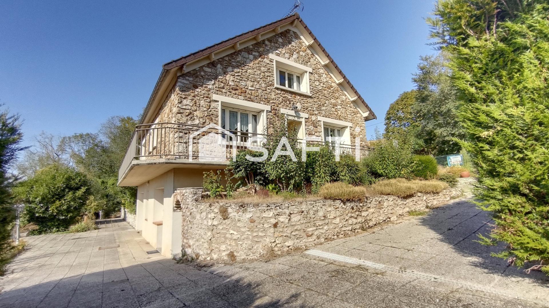 Maison 120m2, 6 pièces, 4 chambres, jardin 1001m2