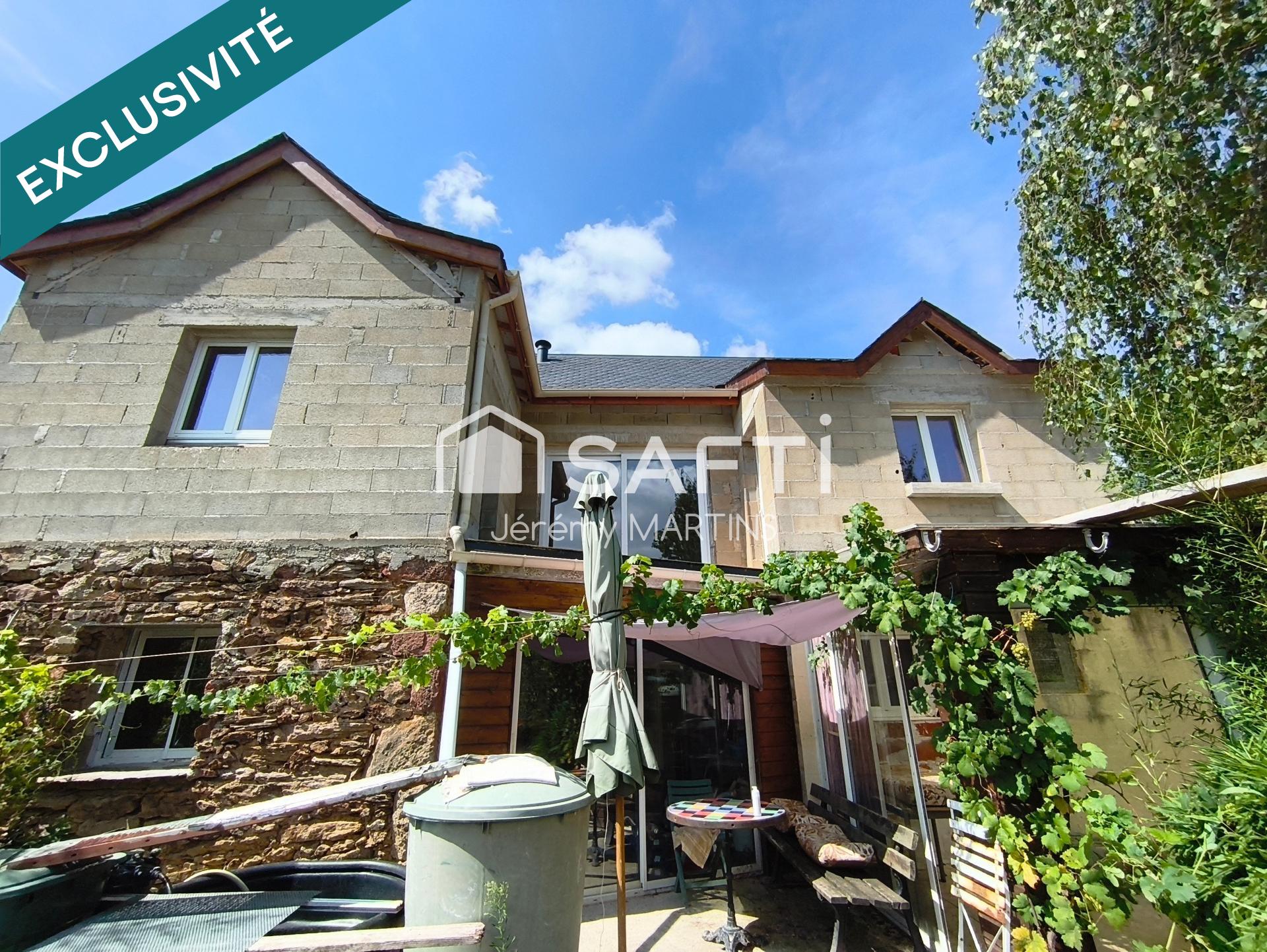 Maison en pierre, isolée, environnement calme et vue imprenable sur la campagne