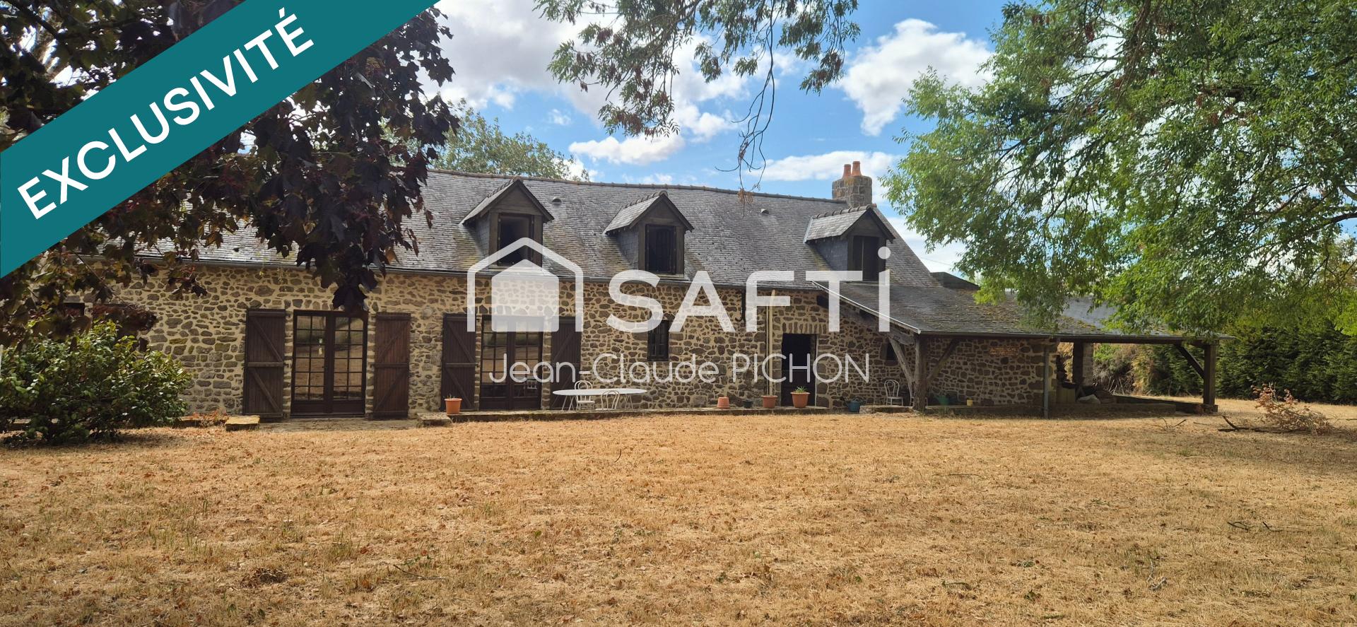 Belle longère rénovée de 200 m² sur terrain arboré de 1 700 m²