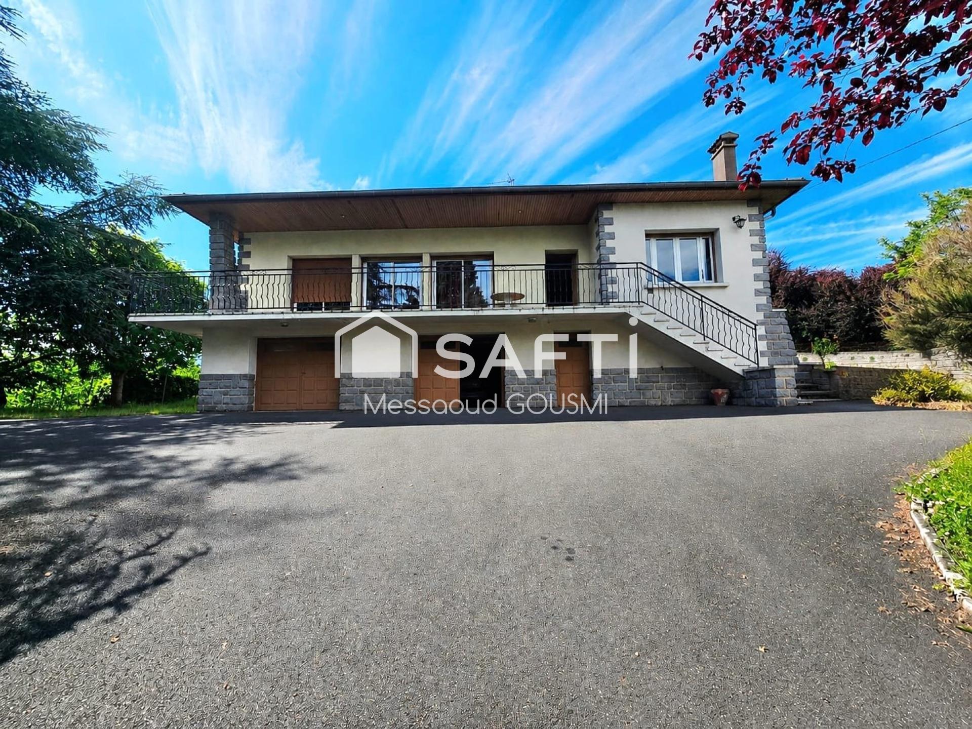 Grande maison familiale de 118 m² sur 2 098 m² de terrain paysager – Chabanière