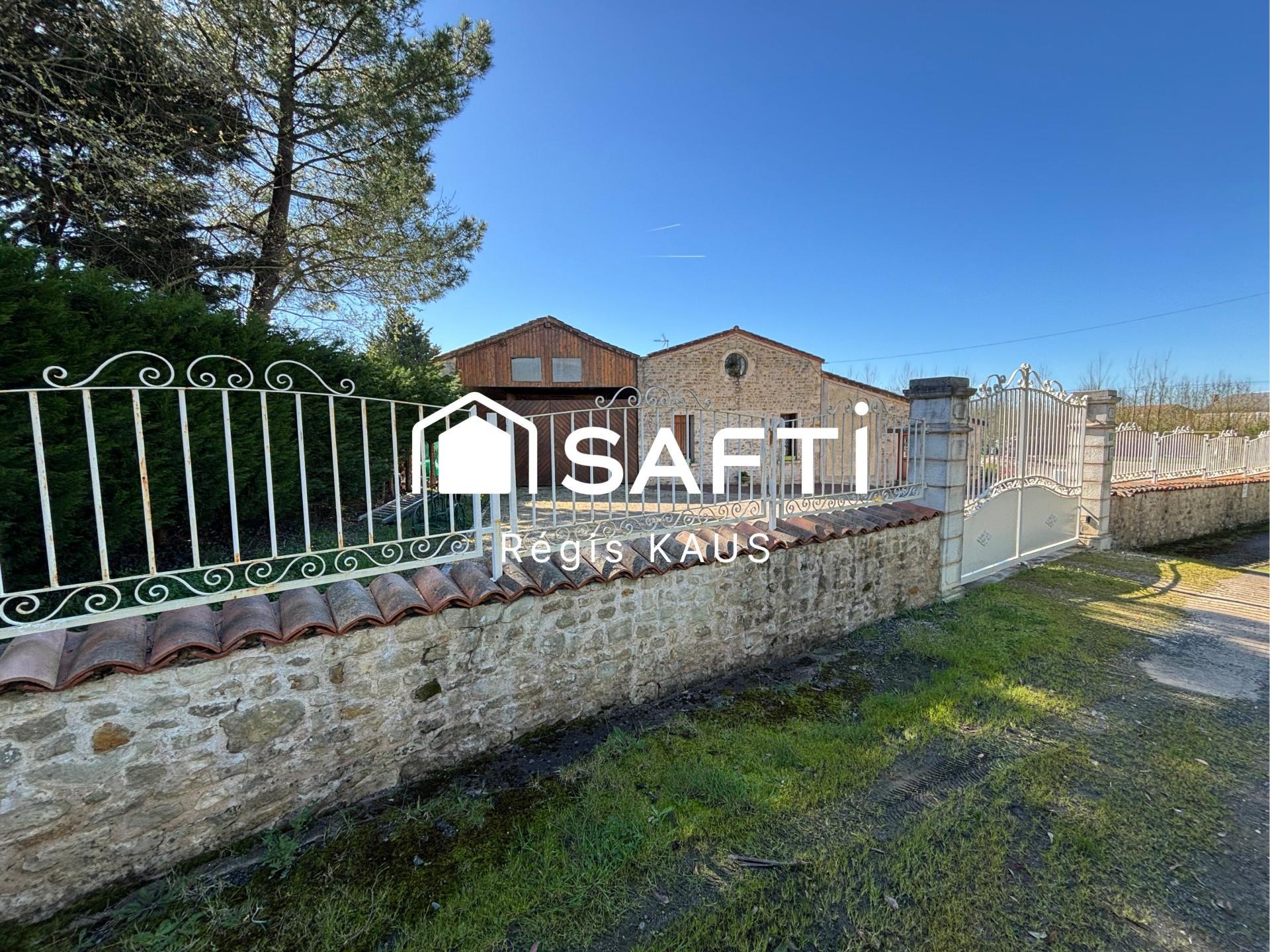 Maison en pierre 6 chambres terrain 4400 m2