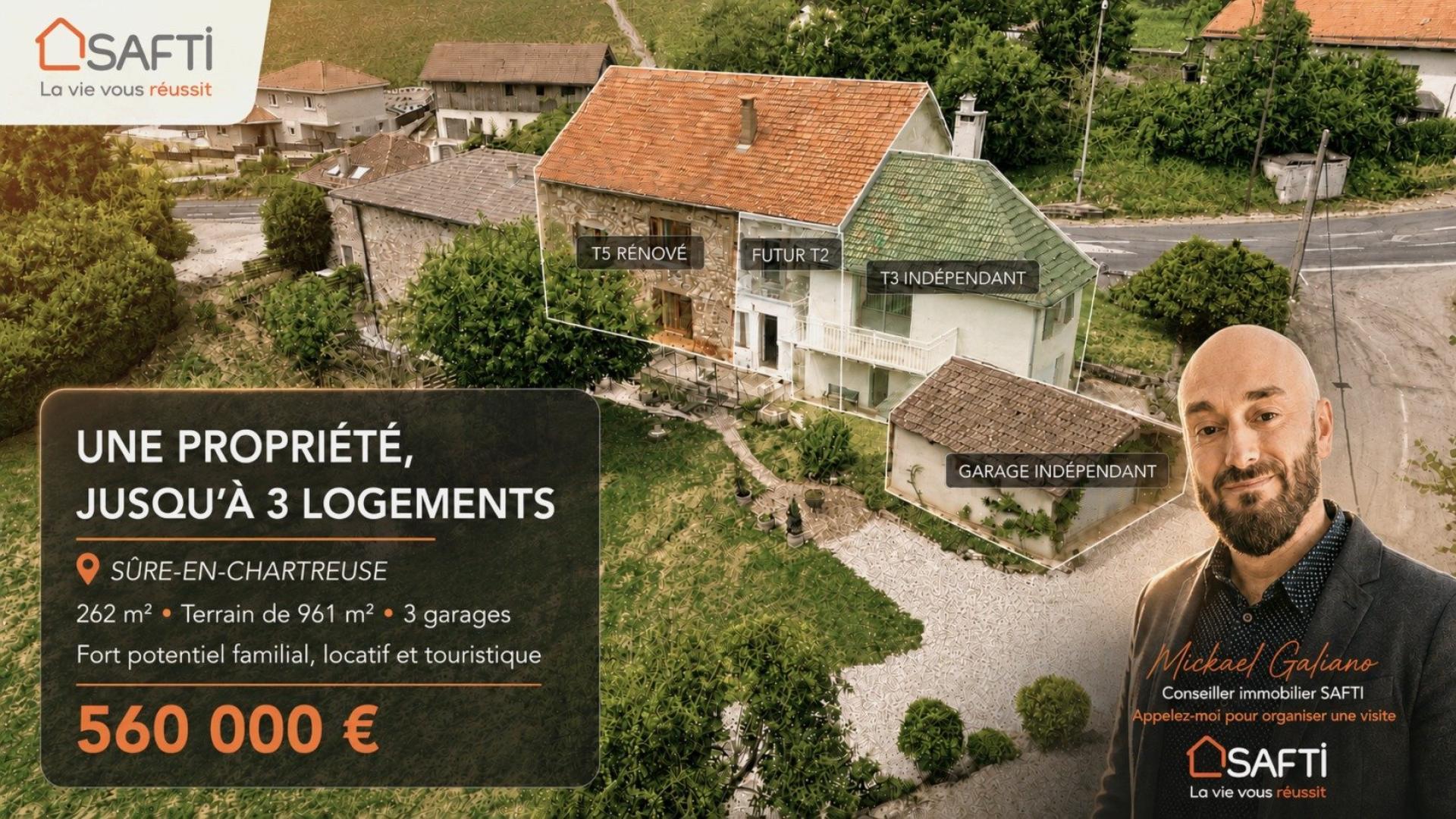 Rare propriété, jusqu’à trois logements!