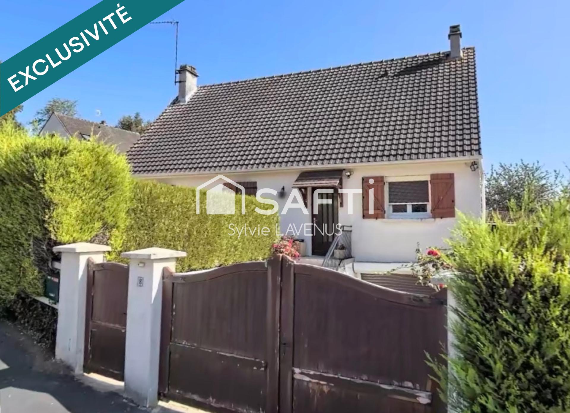 EXCLUSIF A CROUY 02, AUX PORTES DE SOISSONS, MAISON DE PLAIN PIED 82 M2 AVEC SOUS-SOL TOTAL ET TERRAIN DE 520 M2.
