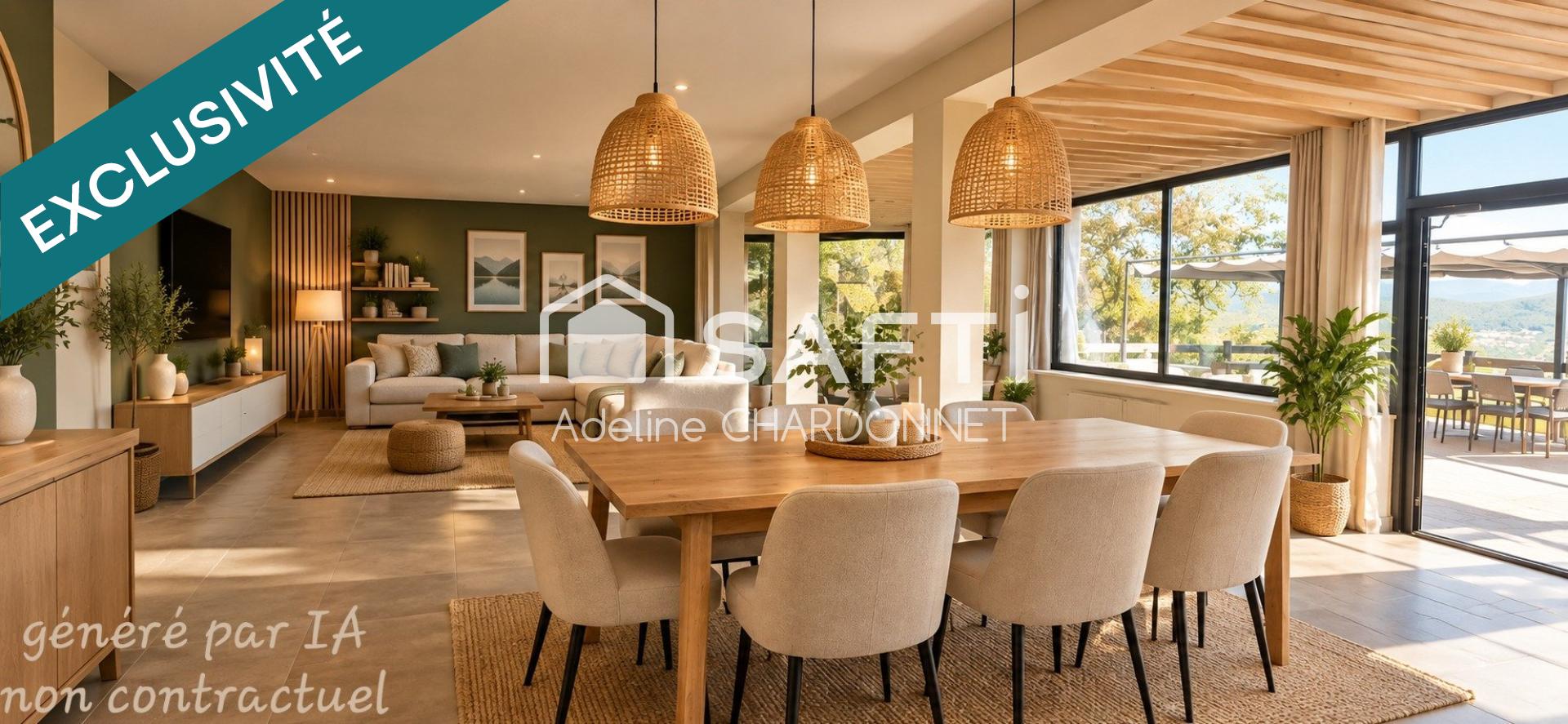 Vue dégagée sur le lac de Nantua – 228 m² à transformer en grande maison – Terrain constructible de 8 434 m²