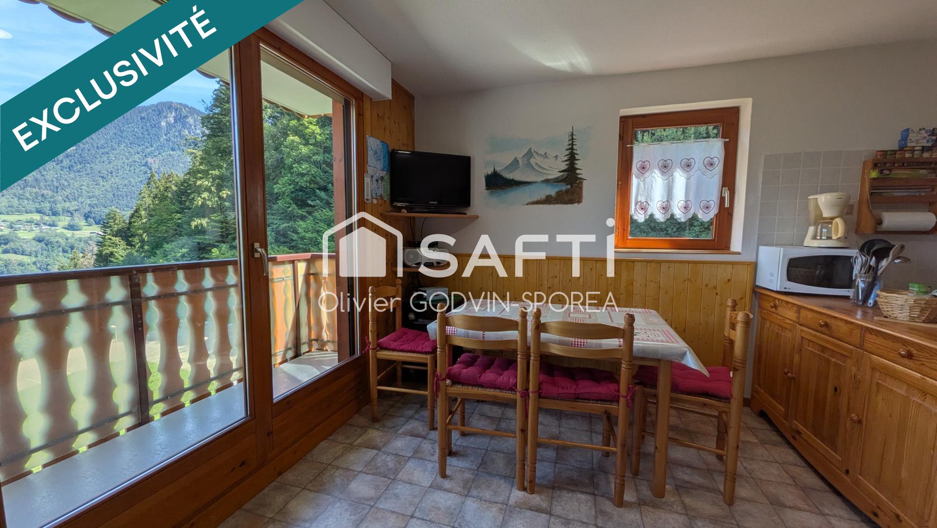 RARE : Appartement 3 pièces de 33m2 carrez avec box fermé OFFRANT une VUE DEGAGEE , place de PARKING PRIVATIVE et CAVE