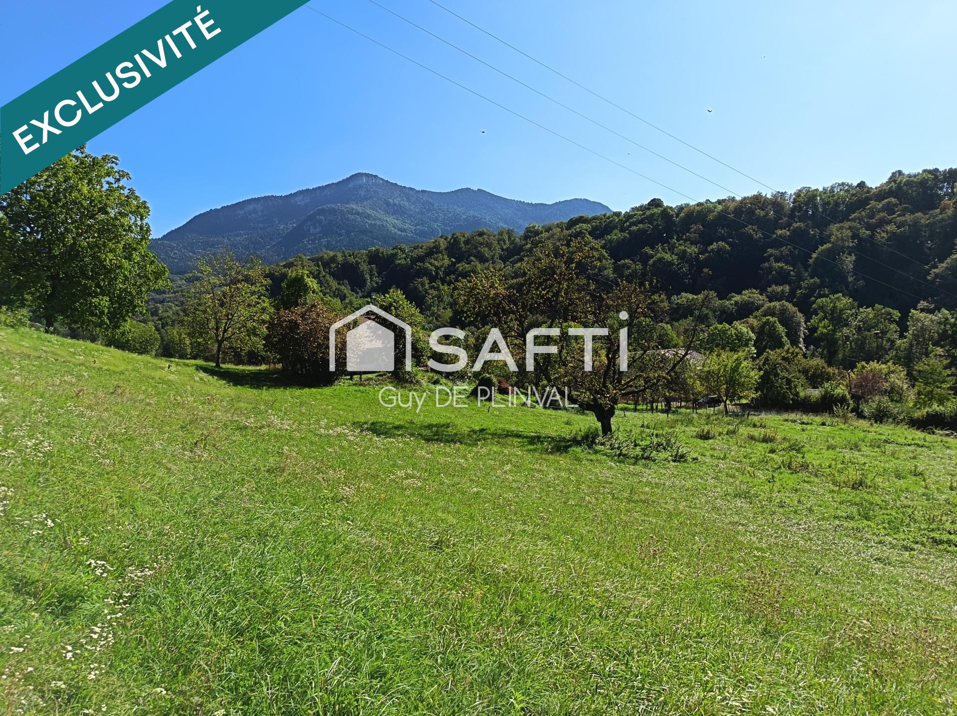 Saint-Offenge – Terrain plein sud – Vue panoramique Revard, Colombier & Clergeon