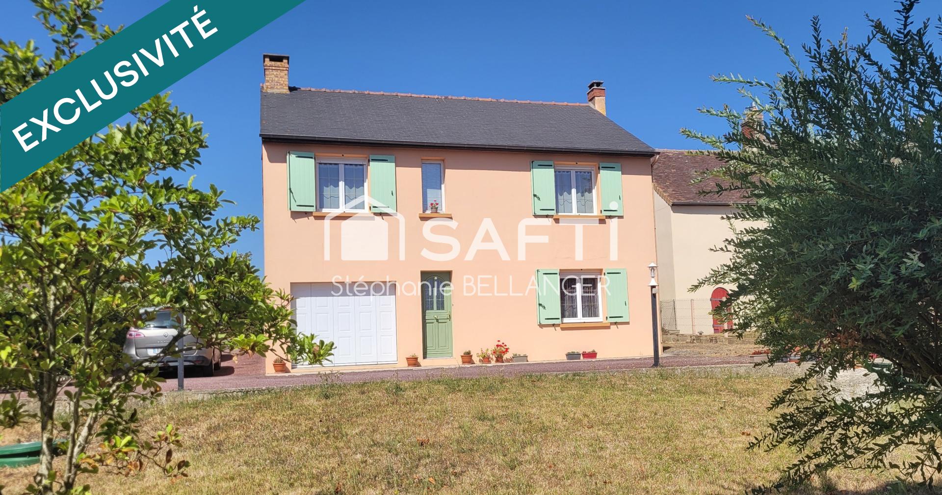 Maison 3 chambres, garage en sous sol, jardin sans vis à vis