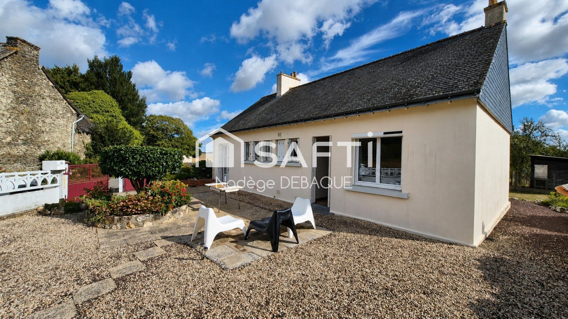 Maison familiale de plain-pied en campagne