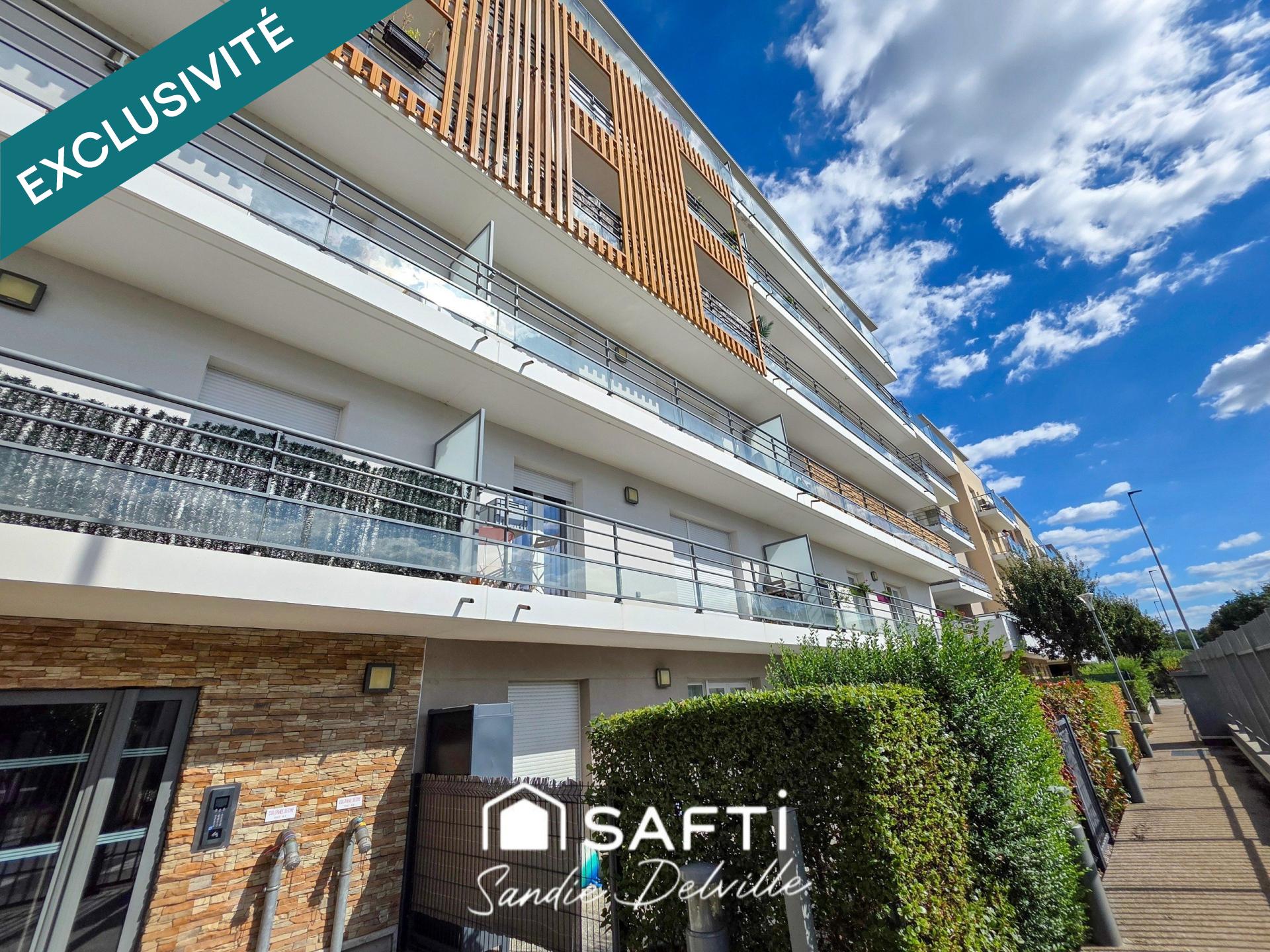 Appartement 2 pièces- 40m²- balcon- place parking