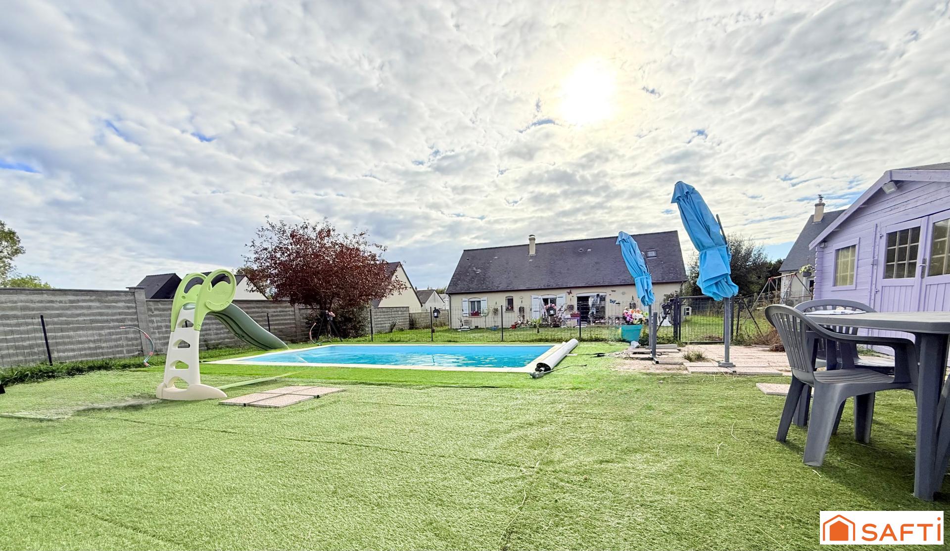 Maison avec sa piscine