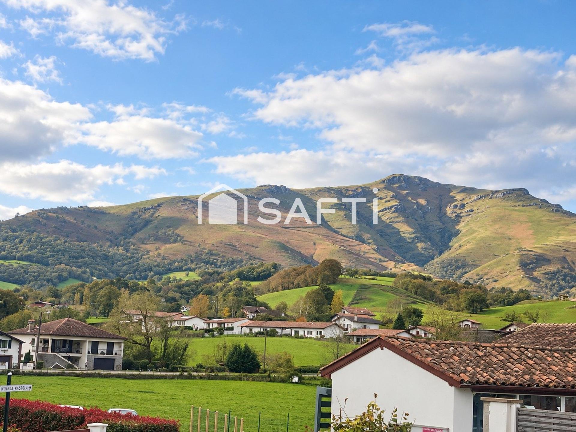 Maison contemporaine avec vue montagnes
