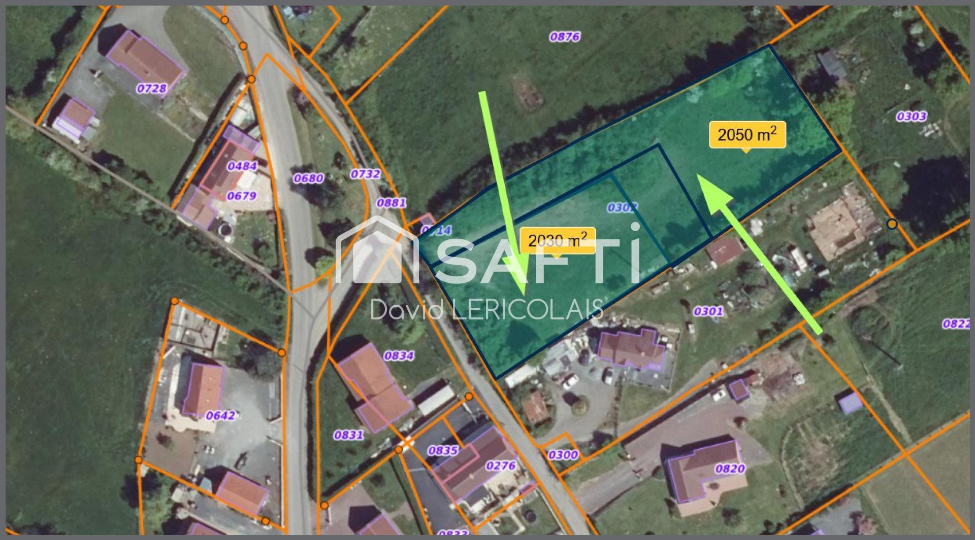 Terrain - 2 085m² · à Graignes-Mesnil-Angot · 27 500 €