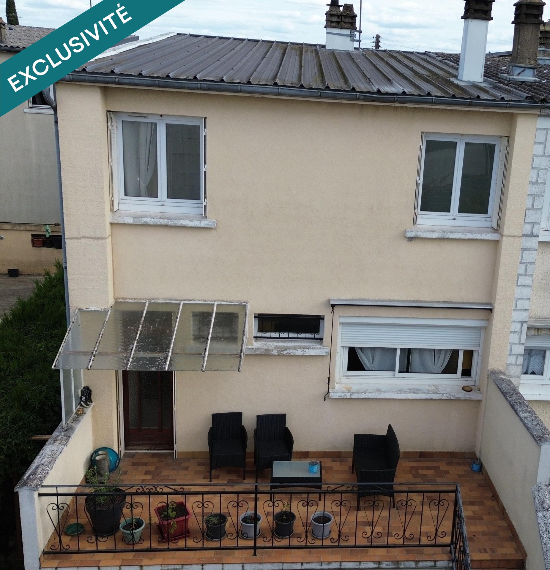 Maison sur sous sol à rénover avec jardin, garage – Issoudun