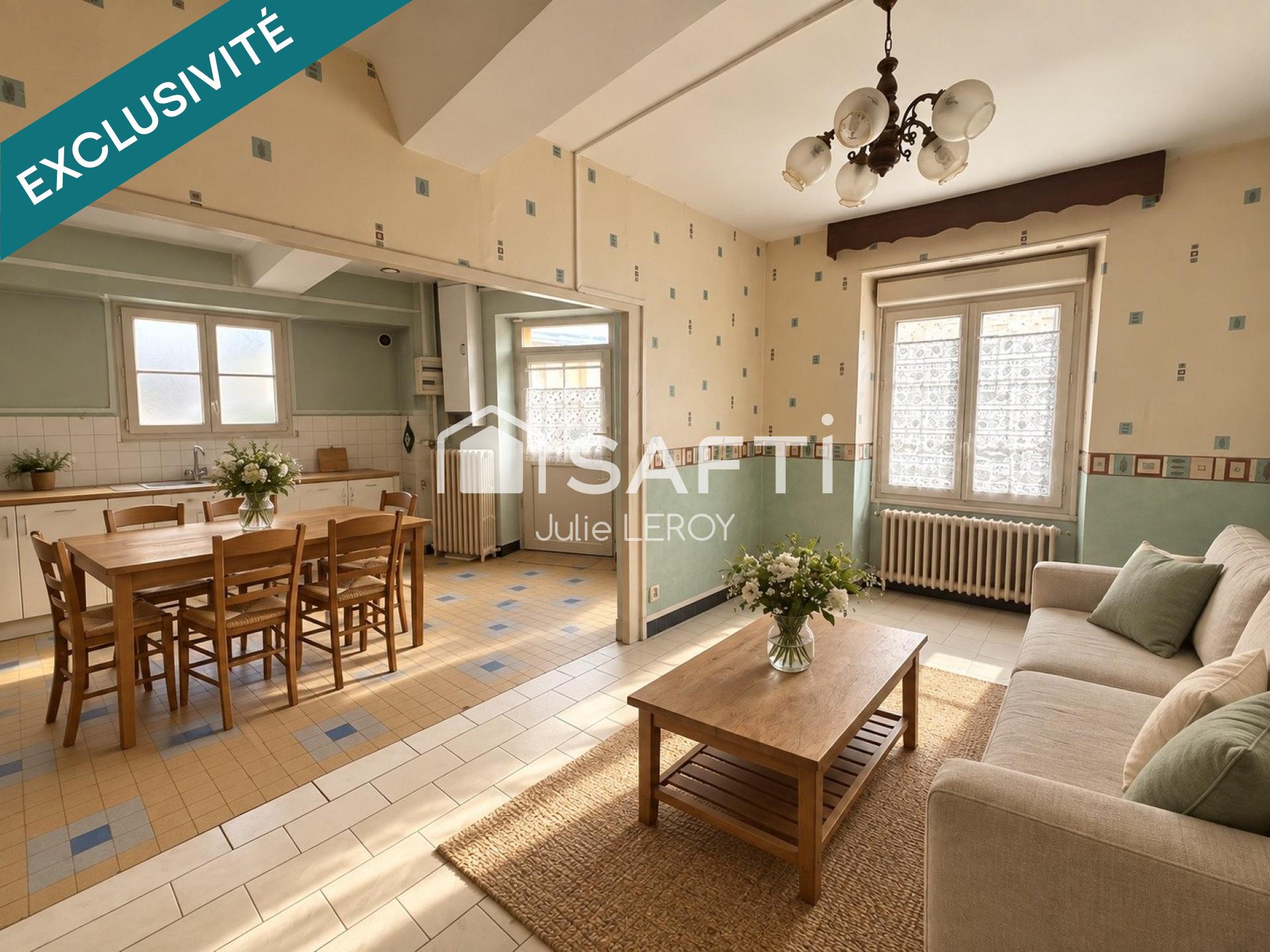 À VENDRE – MAISON DE BOURG 131 m² – LOUE (72540)