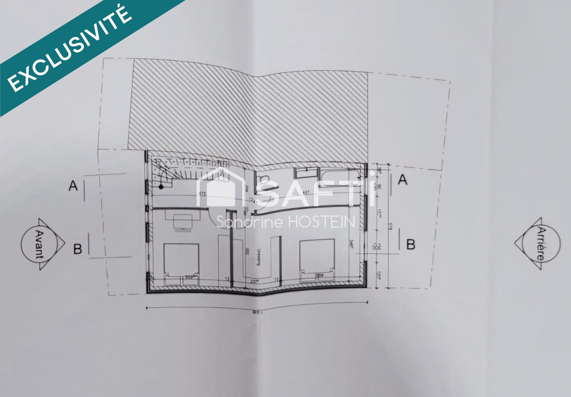 Vente de permis d'une maison à terminer;