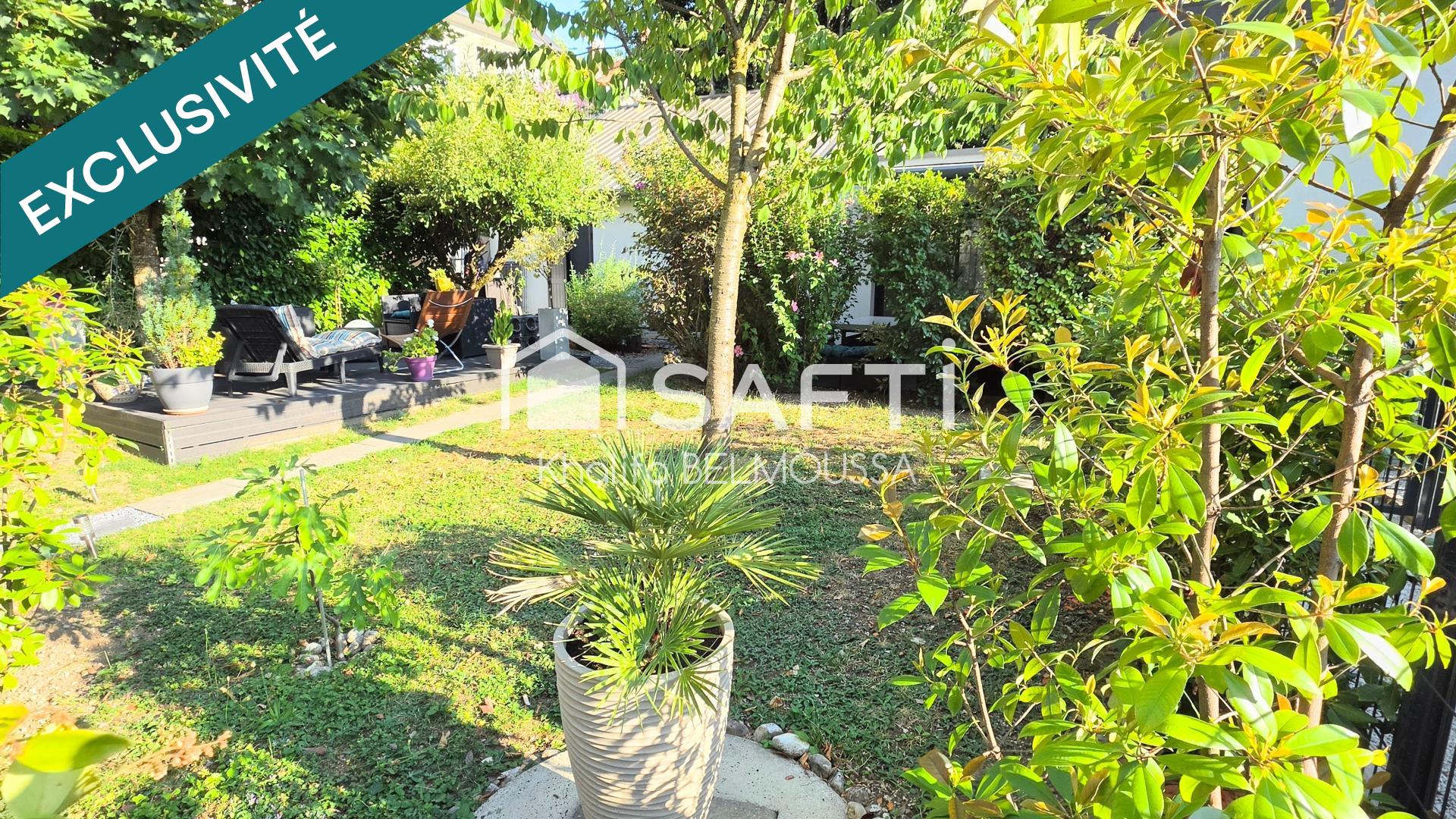 À découvrir en plein cœur d'Aix-les-Bains : charmante maison de plain-pied avec jardin arboré
