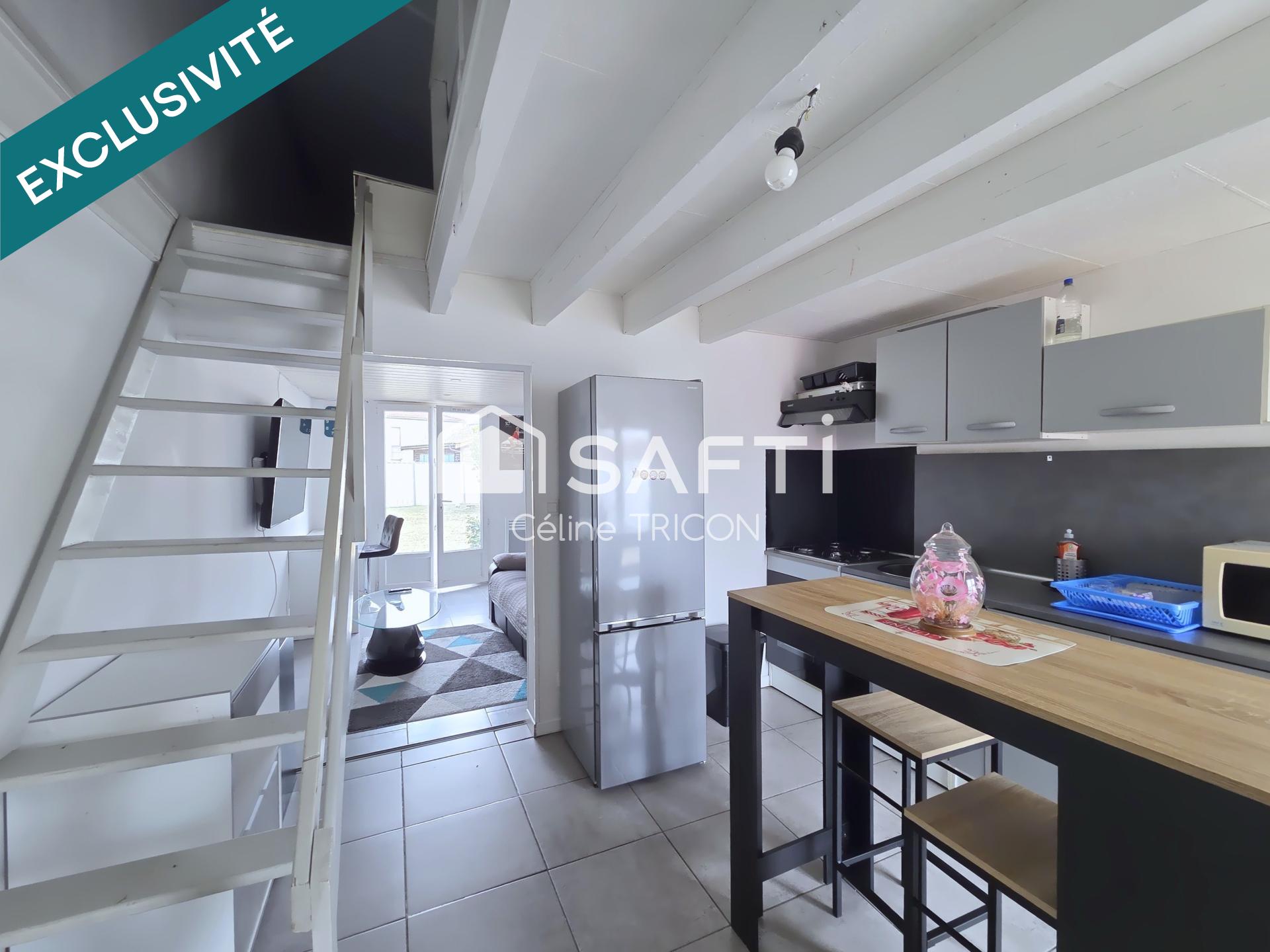 Maison avec jardin et garage – Beau potentiel à Cussac