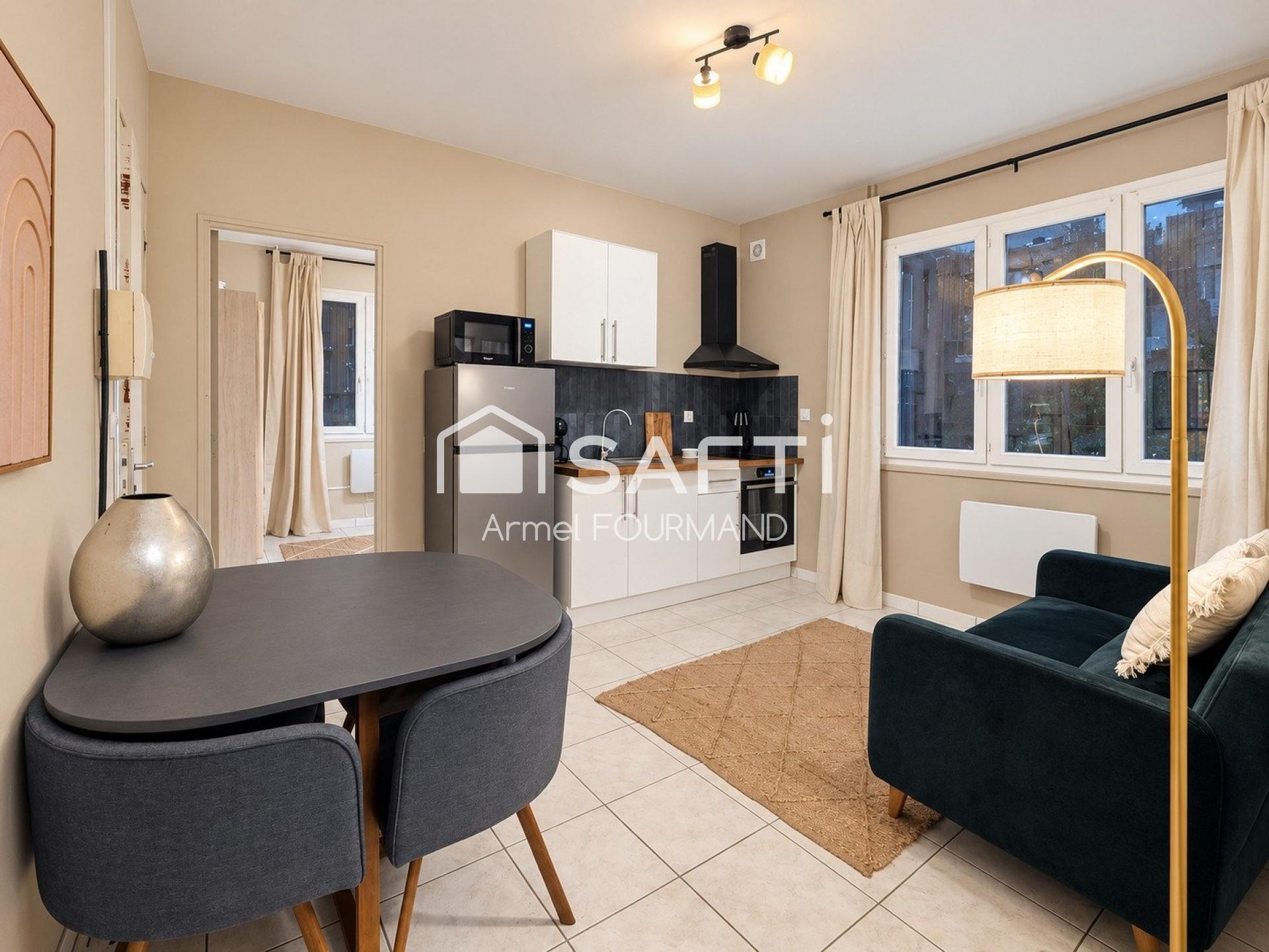 T2 meublé avec parking – Saint-Gelais – 28 m² – Prêt à louer