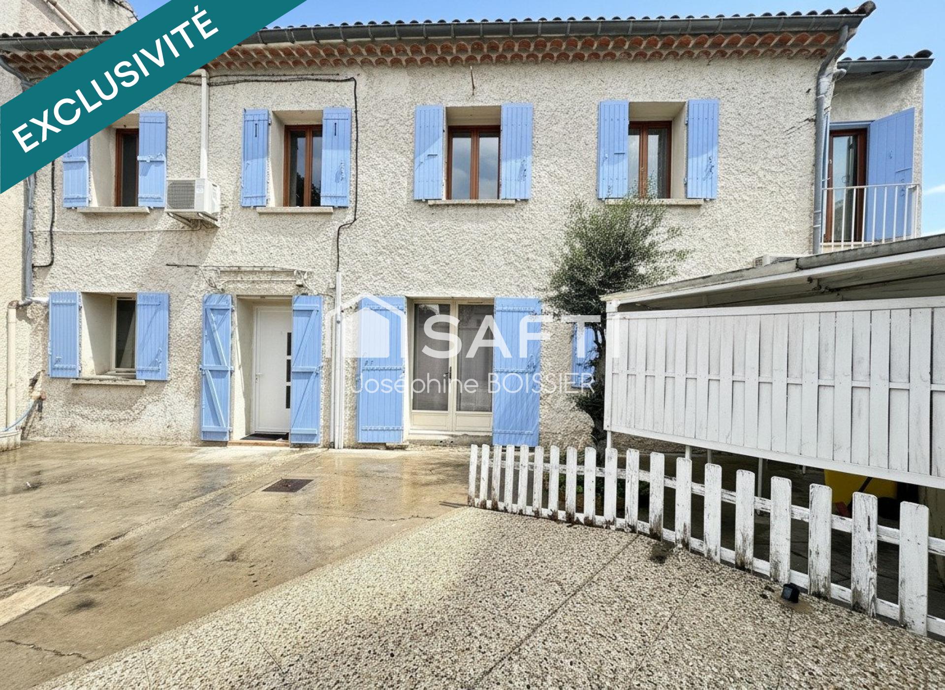 A VISITER SUR LE PONTET (84) MAGNIFIQUE MAISON DE VILLE DE 105 M² ENV. AVEC UNE COUR DE 70 M2