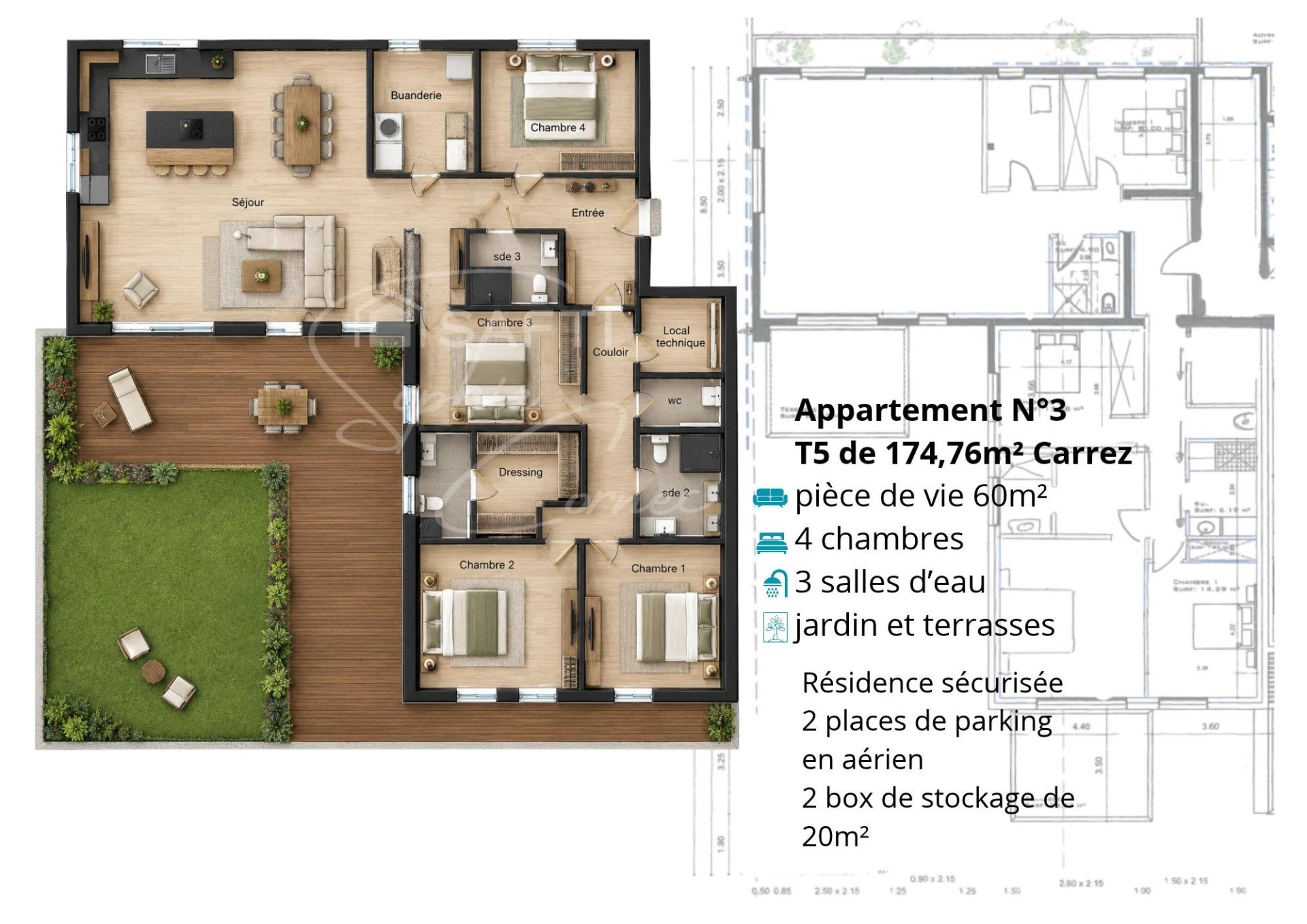 Appartement 5 pièces 175 m² · à Quimper · 175 m² · 825 000 €