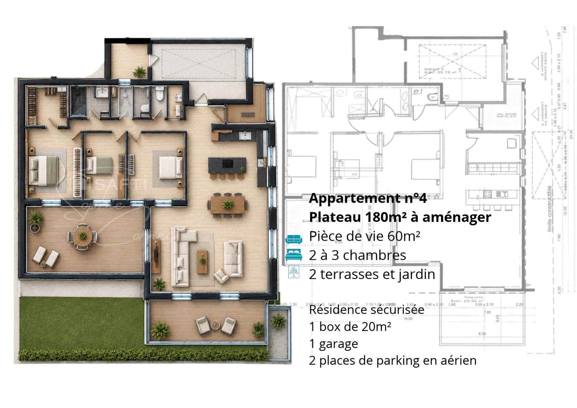Appartement 4 pièces 180 m² · à Quimper · 180 m² · 825 000 €