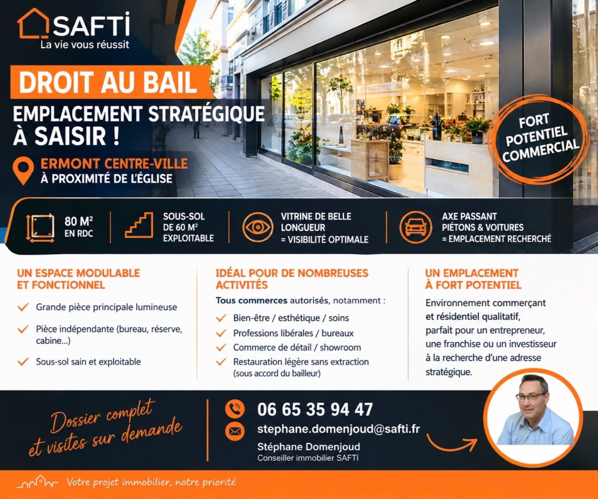 Local commercial 2 pièces 80 m² · à Ermont · 80 m² · 72 000 €