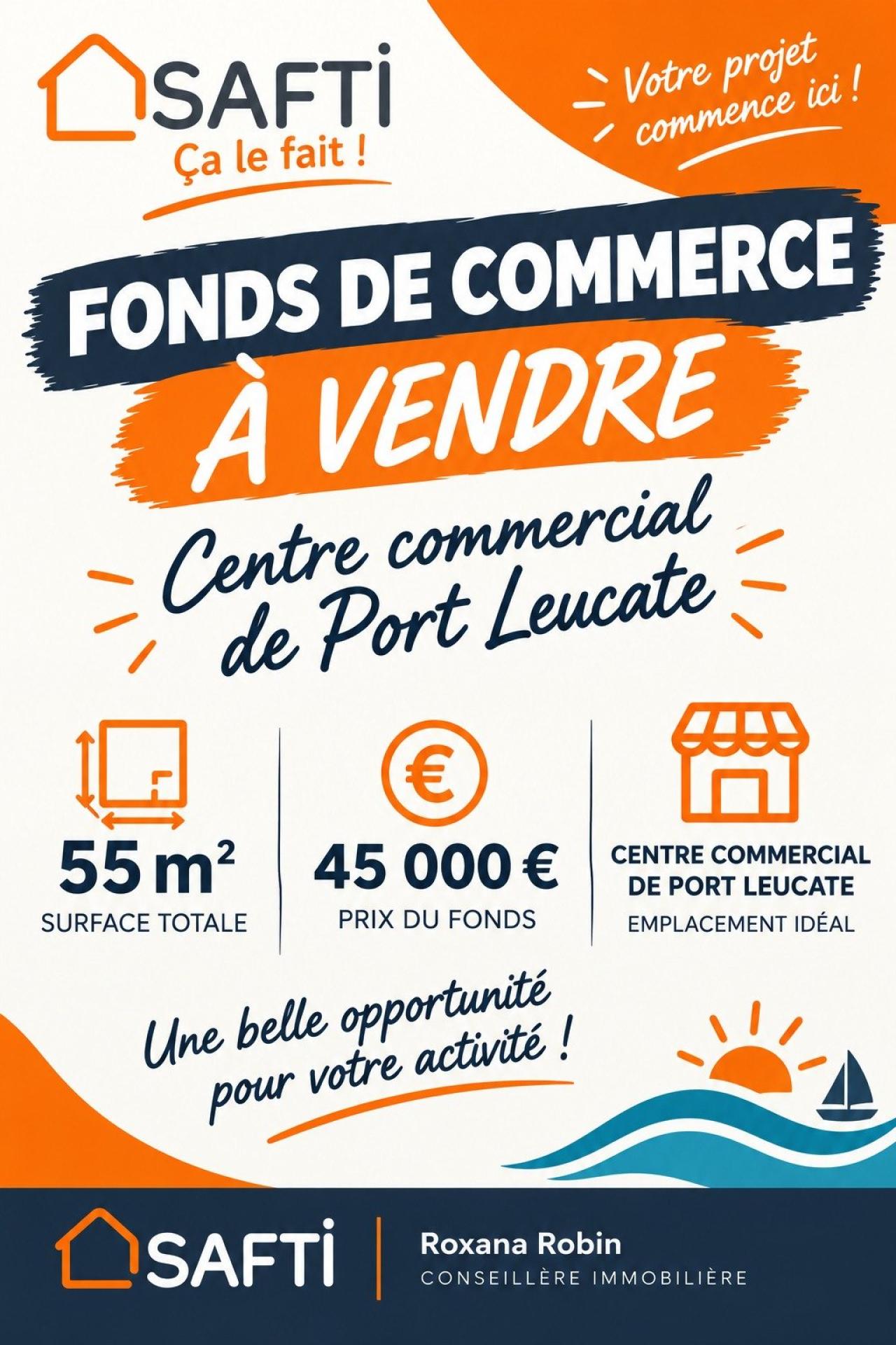 Local commercial 55 m² · à Leucate · 55 m² · 45 000 €