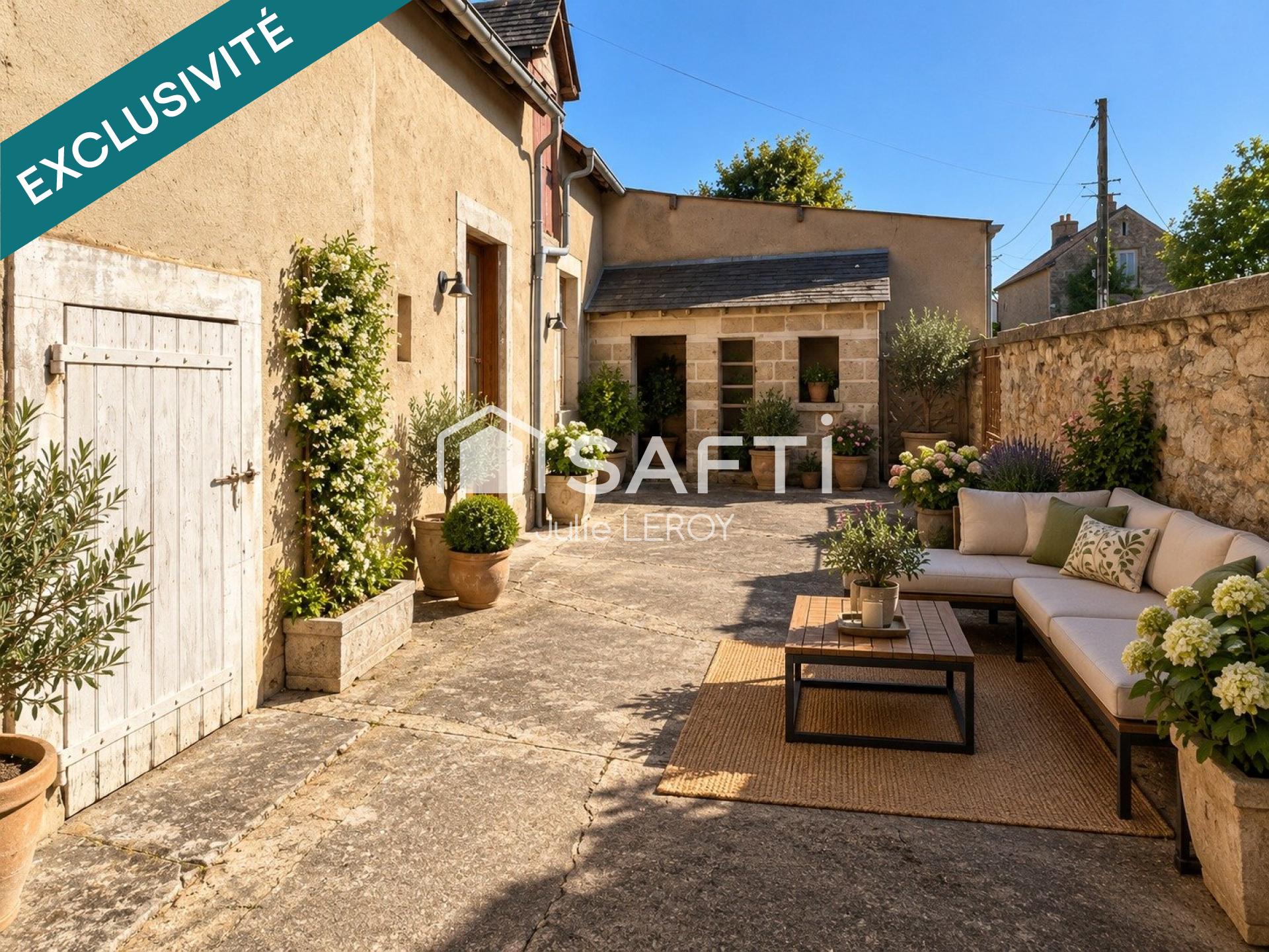 Charmante maison de 100 m² avec jardin, garage et atelier à Parennes (72140)